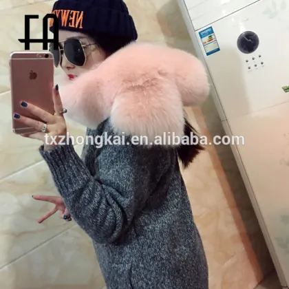 Factory direct wholesale fashion lady's fox fur boa