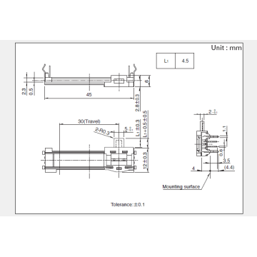 Rs30h1 series Sliding potentiometer