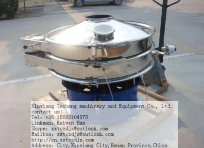 chocolate cocoa powder CE round tumbler vibrating screener