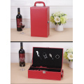 Two Leather Red Wine Boxes