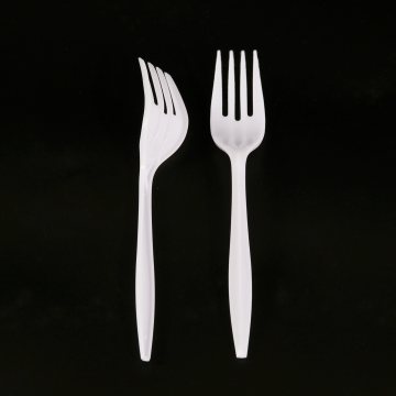 White Color Disposable Plastic PS Knife Spoon Fork