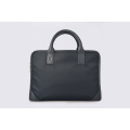 Leichte Laptop-Nylon-Handtasche mit Ledergriffen