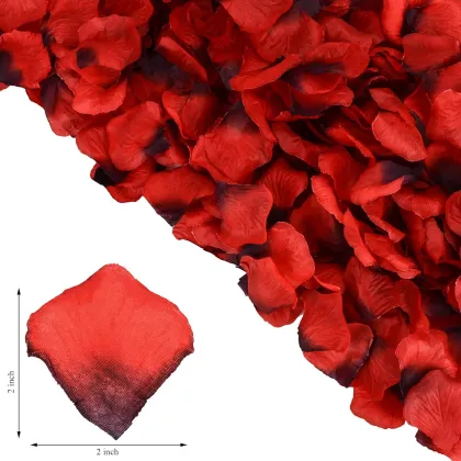 1000 Pieces Artificial Rose Petals: Non-Woven Fabrics Flower Petals for Wedding, Party, and Valentine's Day Decorations