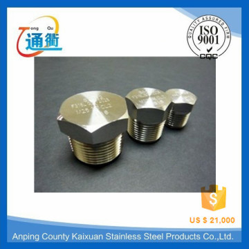 male casting stainless steel npt socket head plug