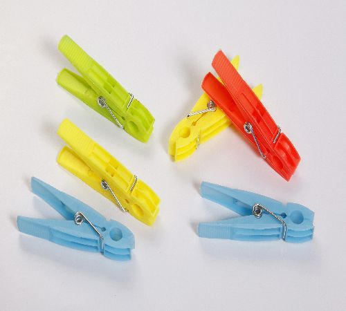 Craft Colored Plastic Clothes Pegs