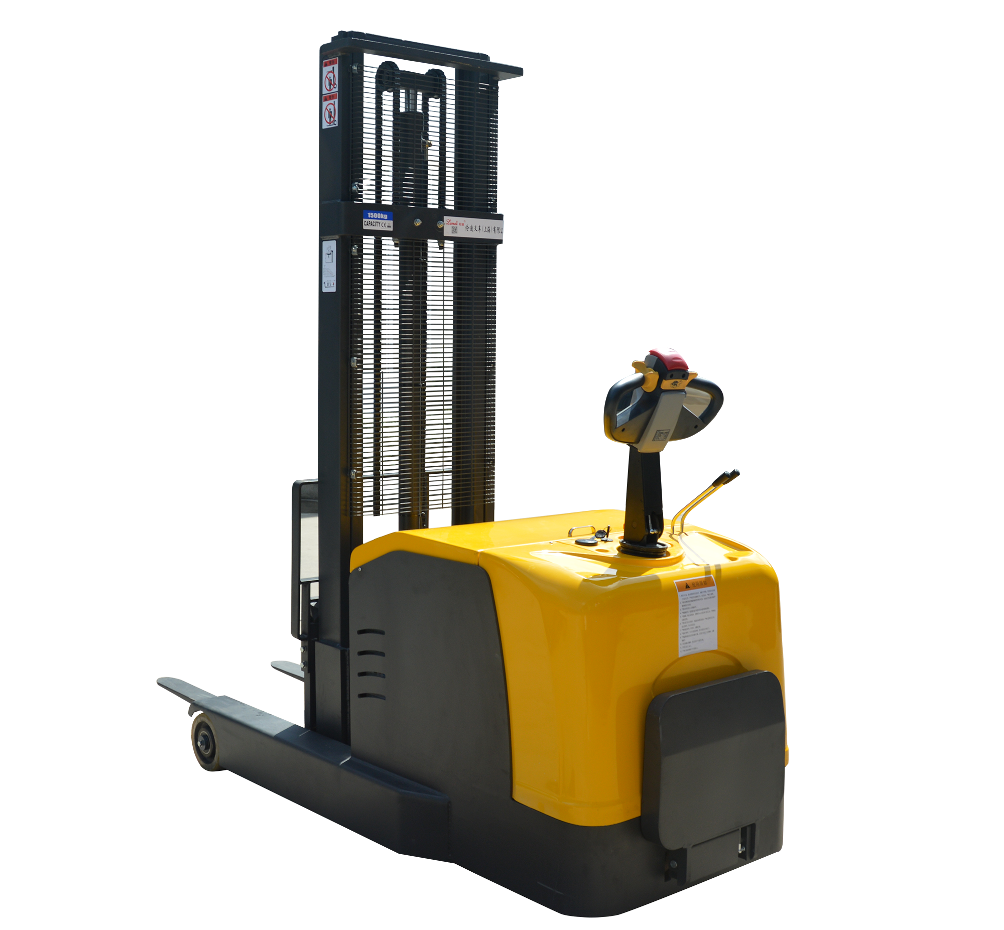 1.5T/4.5m pallet Electric Stacker Truck Moving Forklift