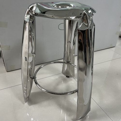 Stainless Steel Balloon Stool Metal Chair