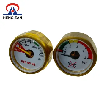 HENGZAN 1 Mini Air Pressure Gauge (5 Bar) for Compressors - 25mm