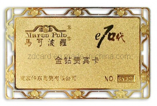 Silk Screen Print Metal Card, Marco Polo VIP Card (ZD-6002)