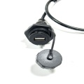 Cavo dati impermeabile per montaggio a pannello M12 4 pin codice maschio a USB AF femmina