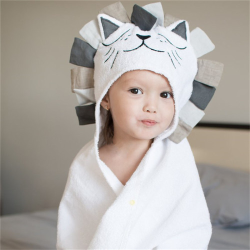 100% Cotton Kids Towel Hood Cotton Bathrobe Baby Towel for Kids Beach Poncho Bebe Newborn Towel Soft Bath Poncho Boys Girls