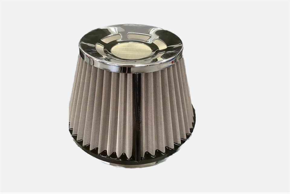 6inch Neck PU Bottom Car Air Filter With Stainless Steel1