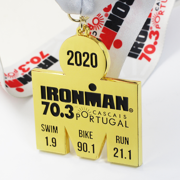 Iron Man Ironman 70.3 Medalha de corrida de finalista