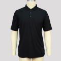 Polo preto camiseta para homens