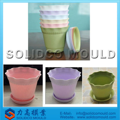 Flower Pot Mould Flower Plastic Garden Pot Injection Mould Manufactory