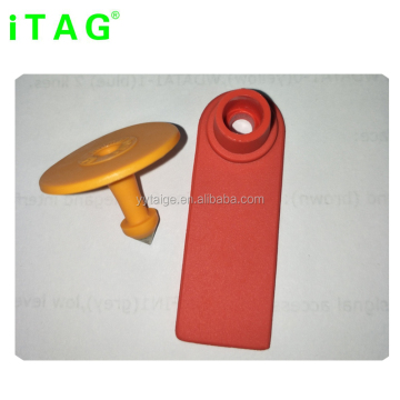 Red Color Number Laser Printed Eartags