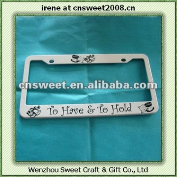 Custom plastic License Plate Frame