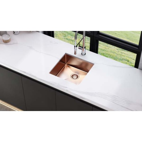 Pvd Rose Golden 440x440mm Undermount Kitchen Sink