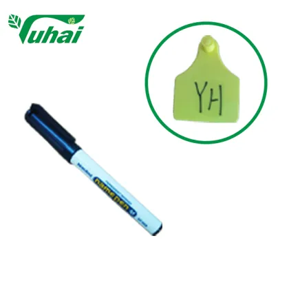 Black Color Livestock Ear Tag Marking Pen