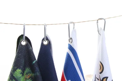 Custom Waffle Towel Ping Golf Towels with Grommet and Hook