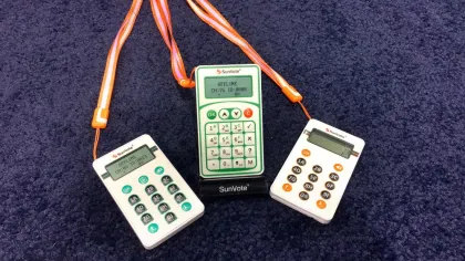 Classroom clickers suits in education and classroom response system