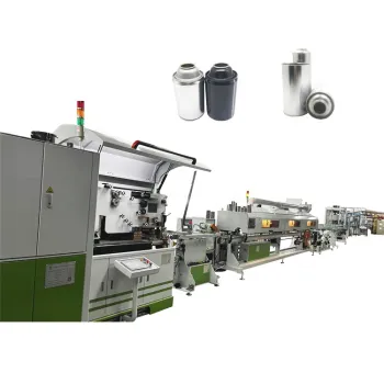 Air fresher spray tin can production line