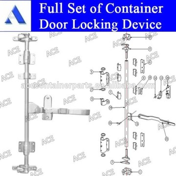 Dry shipping container door lock parts