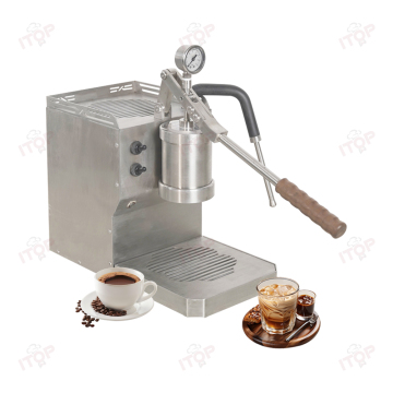 Powerful Manual Commercial Espresso Machine with Uniform Extraction Hot Water System