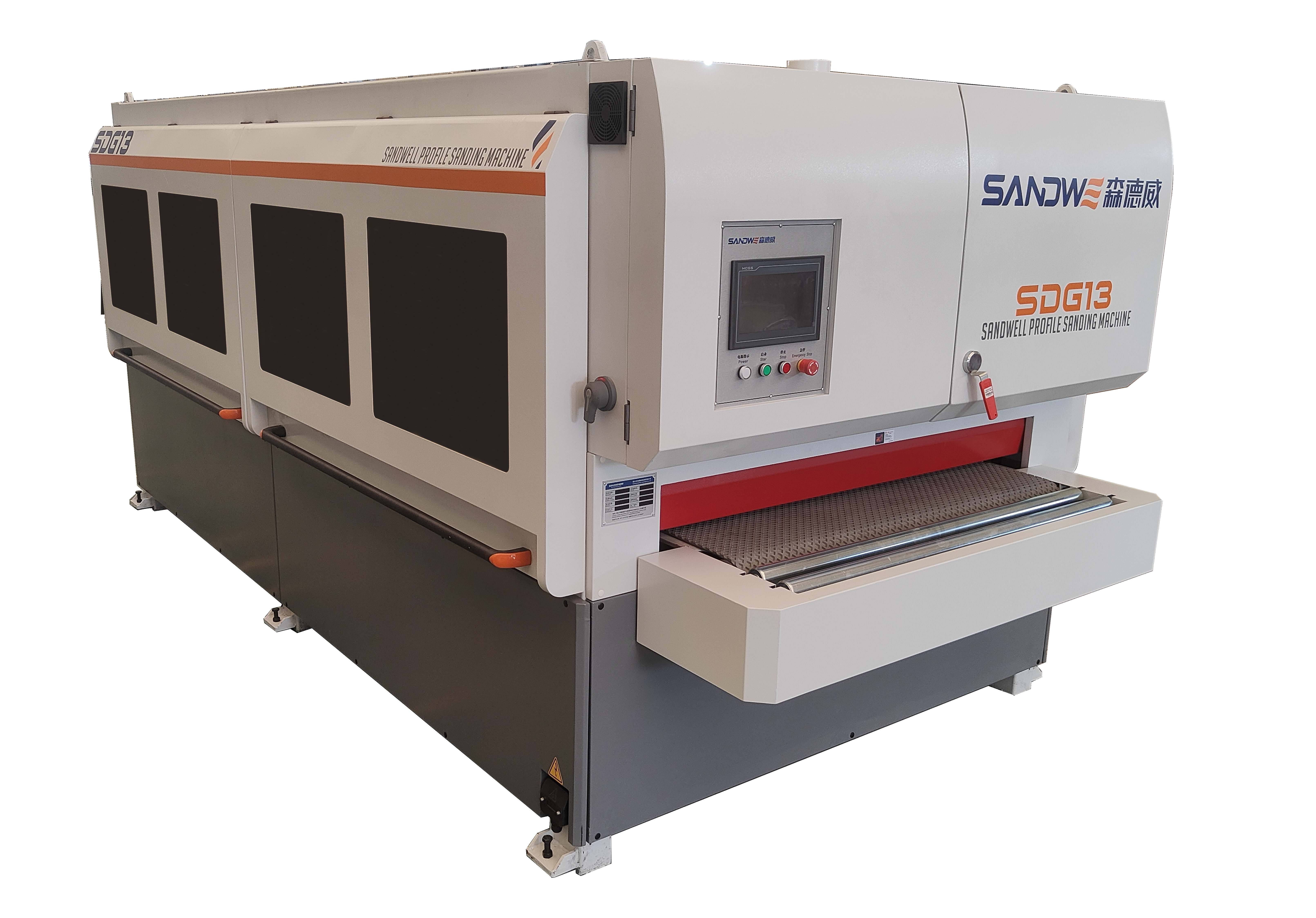 Wood furniture door window and cabinet sanding machine
