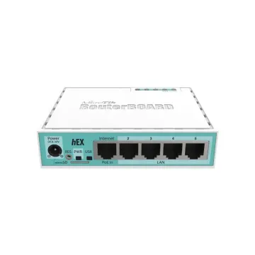 Mikrotik 5ポートギガビットイーサネットルーターHEX RB750GR3