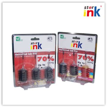 Printer Ink for Epson/Canon/HP/Lexmark B/C/M/Y, 3X25ml (Bulk Ink (3X25ml))
