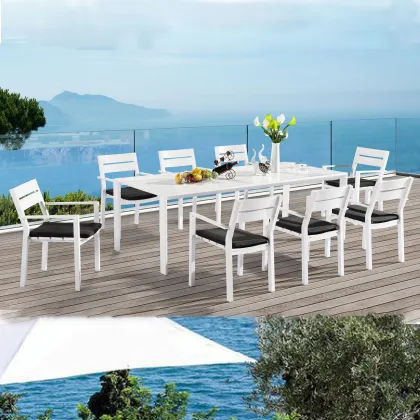 Outdoor Garden Aluminum Furniture Chair and Table Set