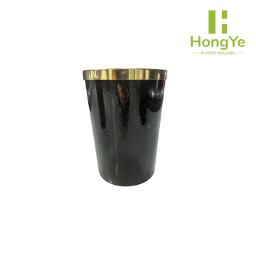 سطل زباله حلقه طلایی پلاستیکی