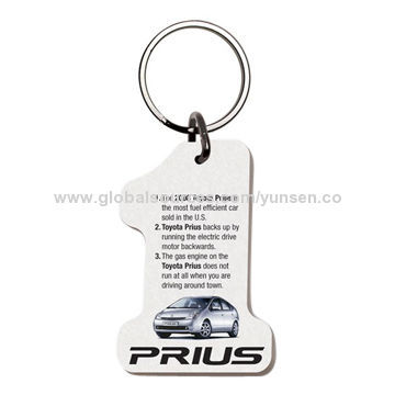 Number 1-Shaped Eco-Board Keychain