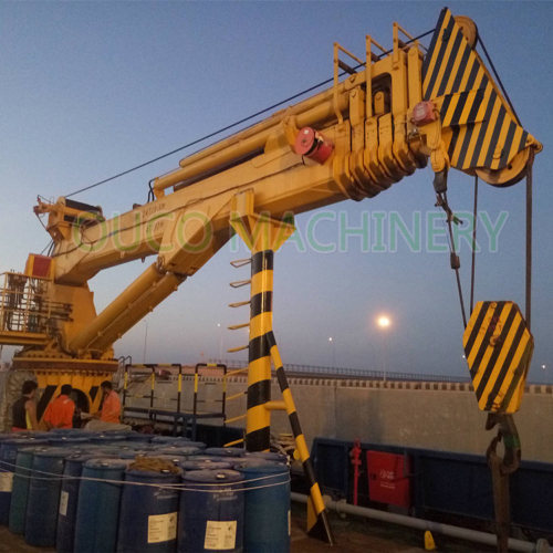 Boat Lifting Telescopic Boom Marine Cranes