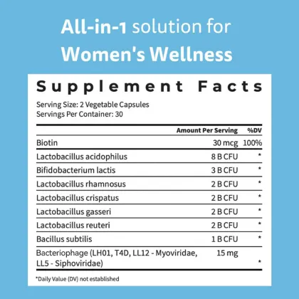 Probiotics for Women Capsules Support Gut Balance
