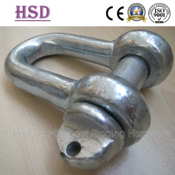 DIN82101 D Shackle, Drop Forged Form a, Anchor Shackle, Rigging Hardware, Marine Hardware