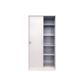 White Tall Metal Sliding Door File Cabinet