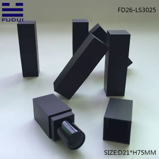 Hot Sale Black Square Lipstick Tube