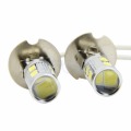 H3 White 10 LED 5630 SMD LED Car Auto Bulb Tail Turn Fog Driving Light High Beam #1