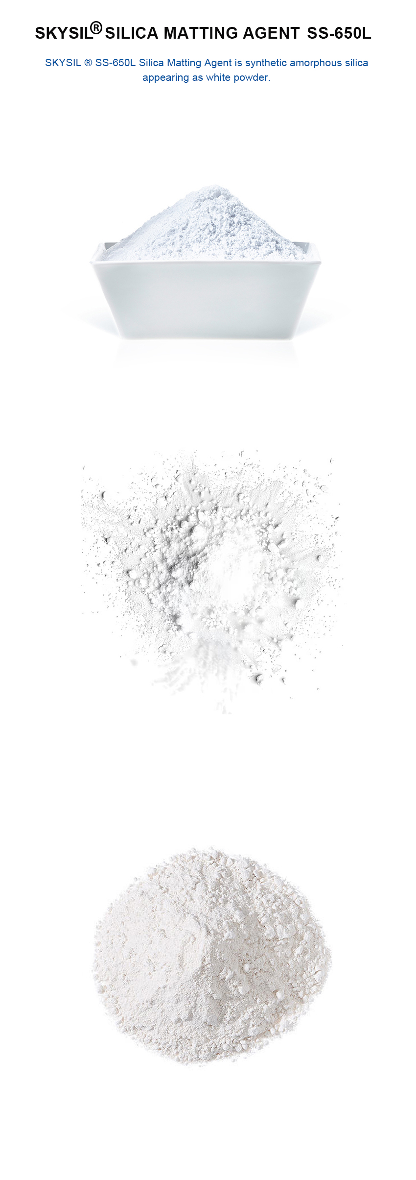Quanxu Silica Dioxidpulver (SS-650L) M1 QUANXU SILICA DIOXIDE POWDER (SS-650L) M1