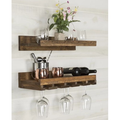 Wall Wood Wine Rack Wall Mounted Solid Wood Wine Rack Manufactory