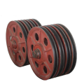 Customized Cast Steel Block Drum Pulley Forging Wheel