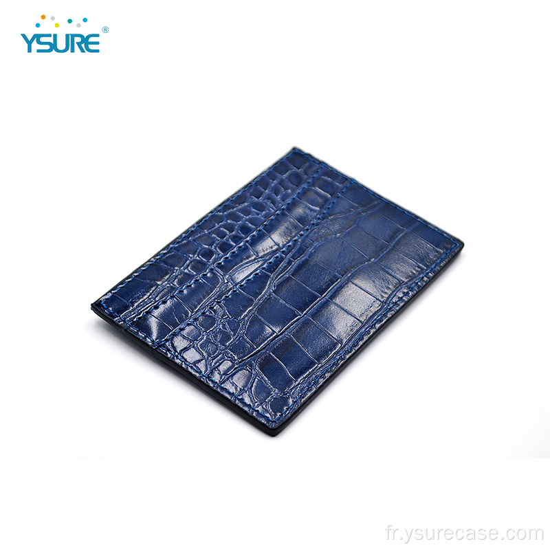 NOUVEAU DESIGN RFID Crocodile authentique Cardhoder en cuir