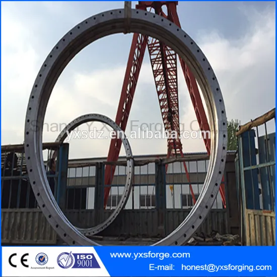 Steel forged wind power flange forgings