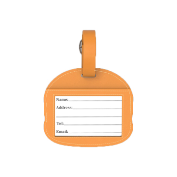 High Quality Custom LOGO Luggage PU Leather Travel Bag Tags Set