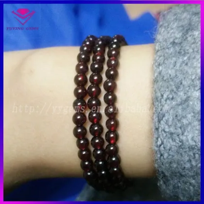 Brazil Garnet Stone Beads Bracelet Natural Garnet Price Per Carat