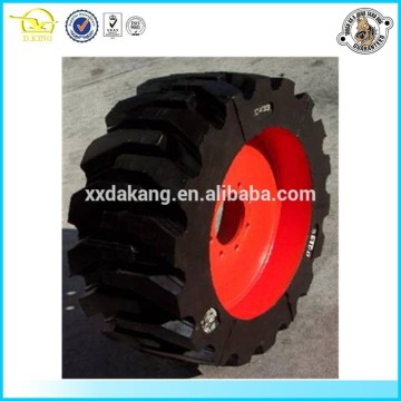industrial solid rubber tires with rims