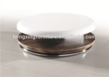 Fashion design 3 layers living room furniture small round living room wooden teapoy