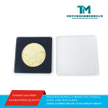 Elegante display acrílico para moedas de 6060 mm com cápsula protetora